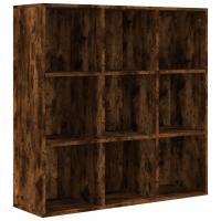 vidaXL Estantería madera de ingeniería 98x29x97,5 cm Blanco, Negro, Gris Mueble Almacenaje Estantería para Oficina, Estudio, Dormitorio Estantería/Librería/ mueble de Almacenamiento - details 6