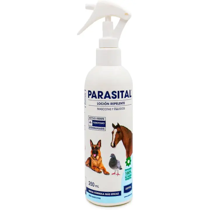 Zotal Laboratorios PARASITAL Spray Repelente 250 ML para Mascotas y Équidos - 1