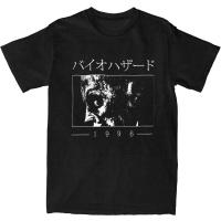 Camiseta De Algodón 100% Respirable Para Hombre Estilo Harajuku Y2K Con Diseño De Residented Eviled T-shirt Oversized Para Playa Y Uso Diario - details 8