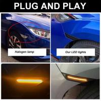 Luz De Marca Lateral Dinámica LED Para Honda Civic 10ta Generación 2016-2018 Lámparas De Señalización Canbus Sin Error - details 11