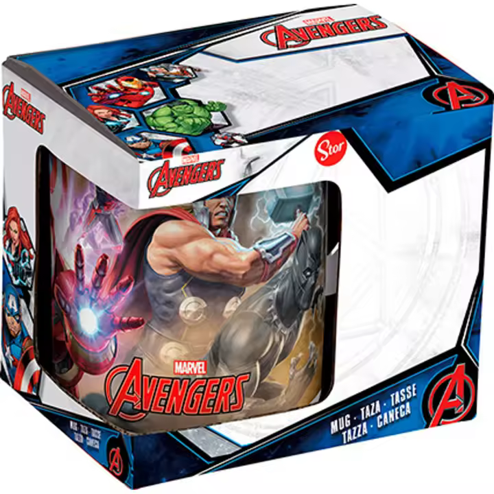 SAFTA - AVENGERS "INFINITY" Taza Grande con Asa con Capacidad de 350 ml - Taza Cerámica Diseño Único con Licencia Oficial - Taza Multicolor Tus Personajes Favoritos - 1