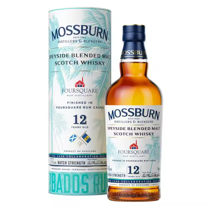 MOSSBURN 12YO RUM CASK BLENDED MALT SCOTCH WHISKY 70CL 57.7% - 1