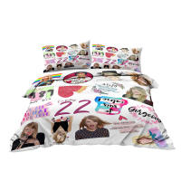 Set De Fundas Para Edredón Y Almohadas Reversibles De 3 Piezas Con Estampado De Mujer Cantante Rubio Y Guitarra Funda Para Edredón Y Dos Fundas De Almohada Material Poliéster Suave Moderno - details 11