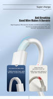 Cable De Carga Rápida PD3.0 67W 6A USB NNBILI Para Xiaomi 15 14 Redmi Note 9 10 11 POCO X5 pro Cable De Datos Tipo C PVC TPE/TPU - details 6