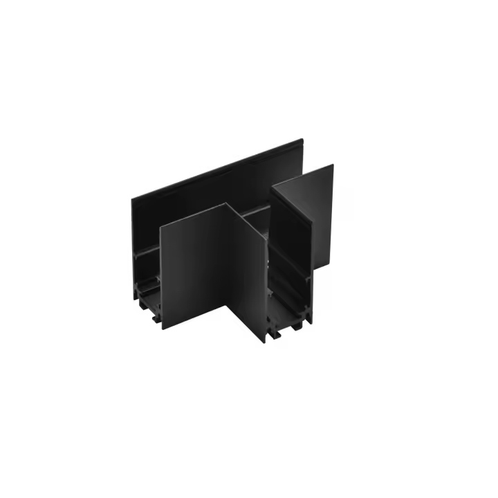 Ledkia Unión en T Horizontal para Carril Magnético Suspendido 20mm Negro - 1