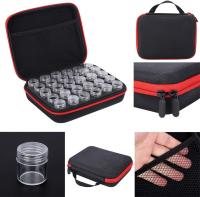 Caja de bordado de diamantes, contenedores de bordado de diamantes duraderos, 8.66X6.89X 2.76in maleta diseño uso doméstico regalo femenino para bricolaje pintura de diamantes (rojo) - details 0
