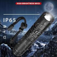 Linterna Táctica De Aluminio Con Luz LED Alta Potencia Y Recarga Tipo-C Zoomable Resistente Al Agua Para Exteriores Y Deportes - details 8