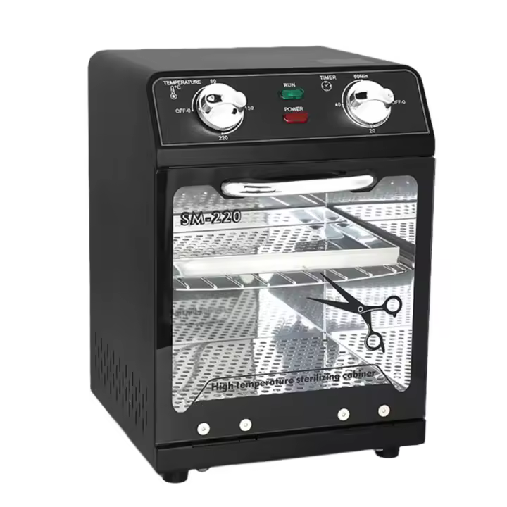 Esterilizador de herramientas para uñas, máquina de limpieza, temporizador de gran capacidad, caja seca multifuncional de alta temperatura de 8L, acero inoxidable para el hogar - 1