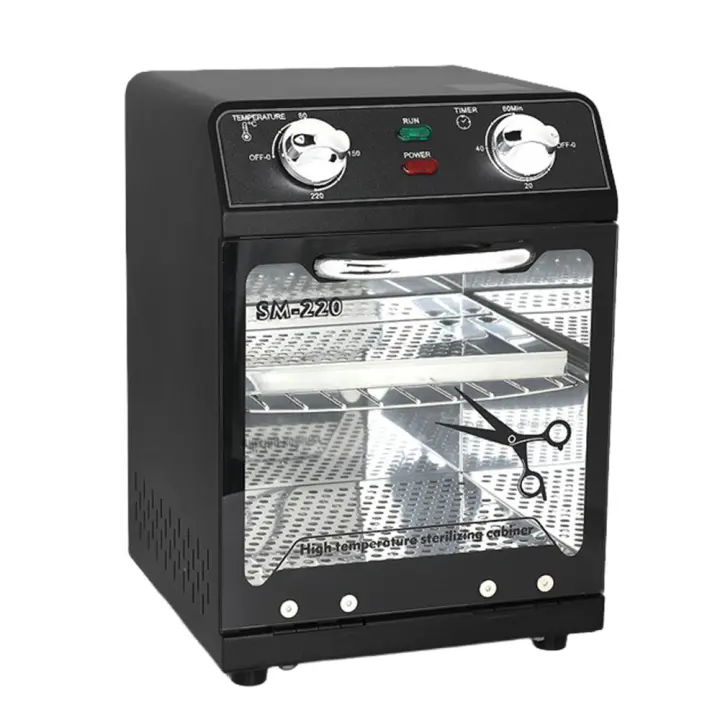 Esterilizador de herramientas para uñas, máquina de limpieza, temporizador de gran capacidad, caja seca multifuncional de alta temperatura de 8L, acero inoxidable para el hogar - 1