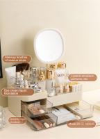 Caja De Almacenamiento Para Escritorio Estilo Cajón Con Múltiples Grillas Caja De Cosméticos Para Estudiantes Y Dormitorios Ecológica De Plástico Japonesa - details 0