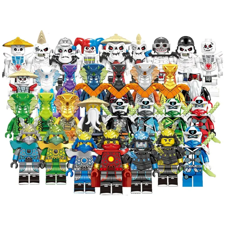 Set Of 32 Pcs Ninja Mini Figures Kai Jay Sensei Wu Master Building Blocks Toys - 1