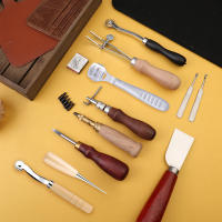 Kit De Trabajo Con Cuero Herramientas De Arte De Cuero Con Agujas De Costura Groover Awl Botones Metálicos Para La Fabricación De Cuero - details 5