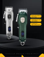 Pelo Profesional del Perro Clipper todo metal recargable PET trimmer Gato máquina de Corte mascotas Bajo Ruido grooming haircut - details 1