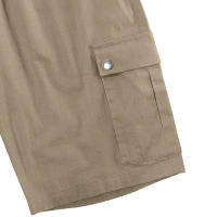 Pantalones cortos de trabajo multibolsillos estilo americano para hombre, informales, ajustados, con cordón, de verano - details 10
