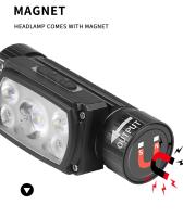 Linterna Frontal LED Potente USB Recargable 3 Modos Inducción Por Batería 18650 XHP50 Para Salidas De Noche Camping Al Aire Libre - details 15