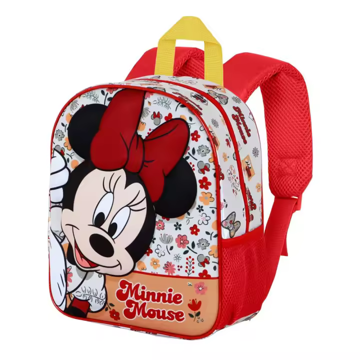 Mochila 3D Elite Disney Minnie Mouse Flowered. Tamaño 31x26x11cm. KARACTERMANIA - 1