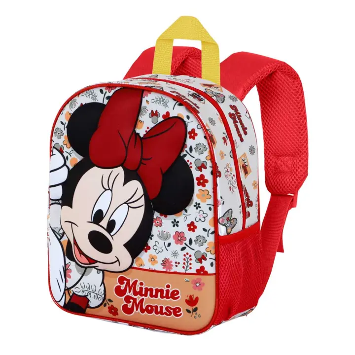 Mochila 3D Elite Disney Minnie Mouse Flowered. Tamaño 31x26x11cm. KARACTERMANIA - 1