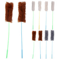 Juguete Interactivo Para Gatos 10pcs Varita De Trenzado De Peluche Divertida Para Gatos Y Gatitos Color Aleatorio Material De Nylon - details 4
