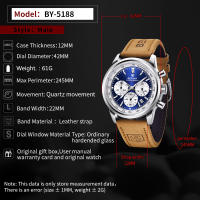 Reloj De Pulsera Deportivo Para Hombre BENYAR 42MM Cronógrafo Militar De Lujo Resistente Al Agua 30M Cuarzo Reloj Hombre - details 3