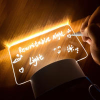 Tablero De Notas Creativo Con Luz Nocturna LED USB Tablero De Mensajes Luz De Navidad Con Pluma Regalo Para Niños Novia Decoración Luz Nocturna - details 7