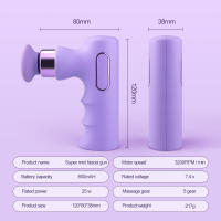 Masajeador Eléctrico De Masaje Mini Potente Relajante Muscular Profundo Con Motor Sin Escobillas Alivio Del Dolor Esbeltez Deportiva Para Fitness - details 5