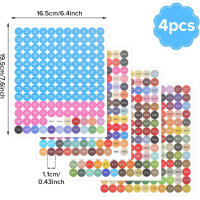 4pcs/set Etiquetas De Color Para Pintura Diamante DMC Organizador De Cajas De Almacenamiento Y Botellas Etiquetas De Mosaico De Perlas - details 8