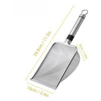 Shovel De Acero Inoxidable Para Excremento De Gato Herramienta De Limpieza De Mascotas Durable Con Mango Duradero Herramienta Para Jardín - details 5