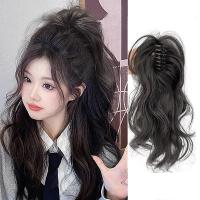 Pelucas Sintéticas Con Cabello Rizado Fuerte Para Niñas Peluca De Media Cola Princesa Lindo Clip En Cabello Alta Caudal De Cabello - details 5