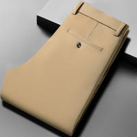 Pantalones Casuales Para Hombre Verano 29-42 Mallas Elásticas Suaves Y Frescas Sin Hierro Estilo Recto Ligeros Para El Día - details 57