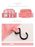 Bolsa De Cosméticos Con Gancho Para Mujer Bolso De Viaje Impermeable Organizador De Belleza Neceser De Baño Almacenamiento De Maquillaje - details 9