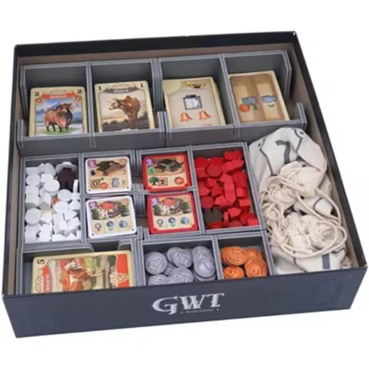 Folded Space | Inserto Great Western Trail Second Edition/Argentina | Compatible Expansiones Rails to the North y Great Western Trail | Accesorio para Juego de Mesa | Idioma: Español, Inglés y Francés - 1