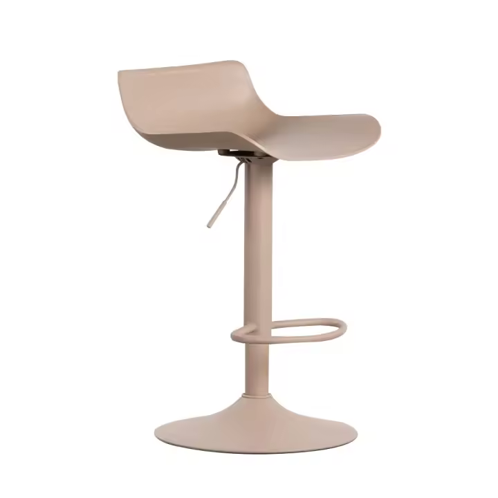 ORION91 Taburete Alto AMBROSIO Regulable en Polietileno y Metal (41x90x41cm) Color Marrón Comedor Oficina Salón Teletrabajo Cocina - SpazioLuzio - 1