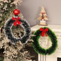 Adorno Navideño De Encaje De Navidad DIY Guirnalda Artificial Con Lazo Para Decoración De Puertas Y Paredes - details 0