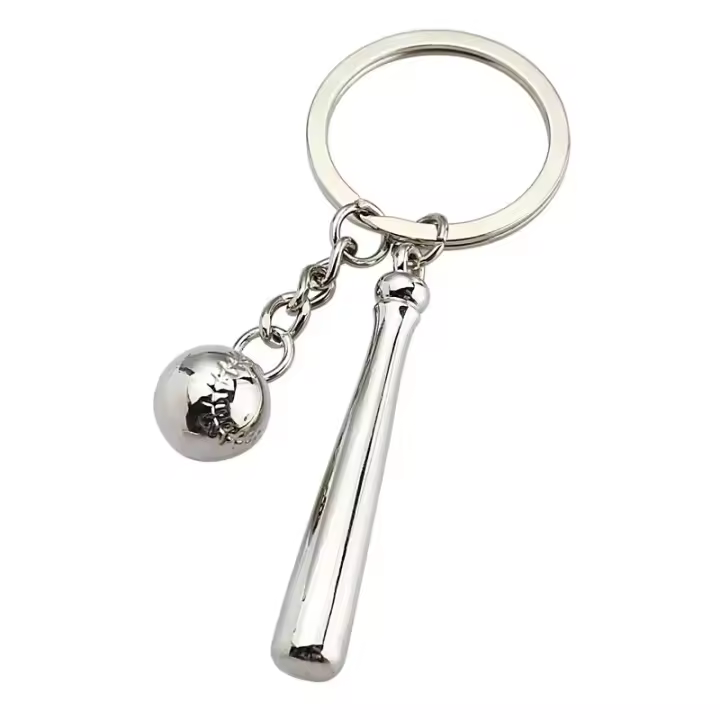 Llavero De Béisbol En Metal Con Colgante Pequeño Para Coches Accesorios Deportivos Regalo Chico Pendiente De Béisbol - 1
