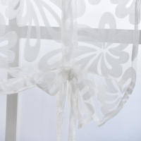 Leejoom Cortinas Cortas Modernas Para Cocina Translúcidas Valance Rod Pocket Tie up Roman Puerta Living Room Tulle Organza - details 9