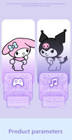 Sanrio Kuromi My Melody Cinnamoroll Auriculares Inalámbricos EJ-734 Control Táctil Deportivos Estéreo Con Caso De Carga - details 7
