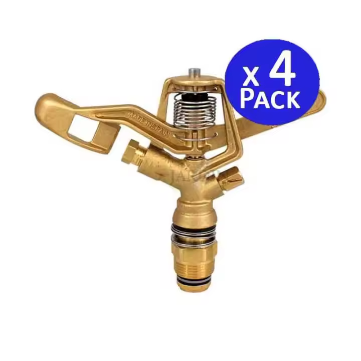 Suinga Aspersor Latón Circular 3/4" Macho 13-18m - Pack 4 Unidades - 1