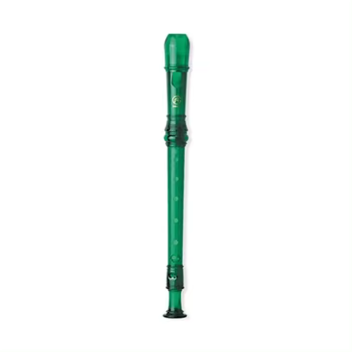 Flauta Angel ASRB-251GR Plástico Digitación Barroca 2/Piezas Verde - 1