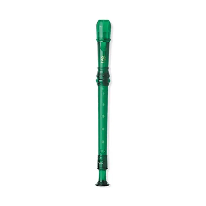 Flauta Angel ASRB-251GR Plástico Digitación Barroca 2/Piezas Verde - 1