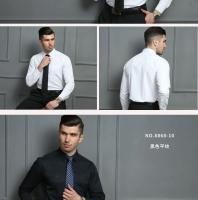 Camisa De Negocios Para Hombre Talla Extra Extra Grande 8XL Cuello Cuadrado Estilo Slim Fit Manga Larga Blanco Sólido Y Rayada Ropa Social Casual - details 7