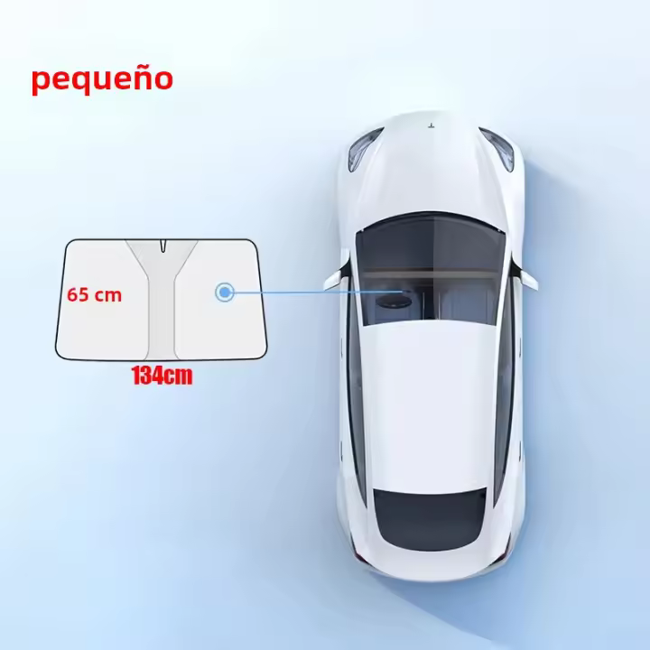 Cubierta De Parabrisas Antirreflectante Para Coche Protector Solar Plegable Con Visera Accesorios De Estilo Y Protección UV - 1