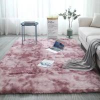 Alfombra Decorativa De Suelo Para Dormitorio Y Sala De Estar Tela De Seda Antirresbaladiza Secado Rápido Con Diseño De Gradiente Resistente Al Polvo Y Lavable - details 8