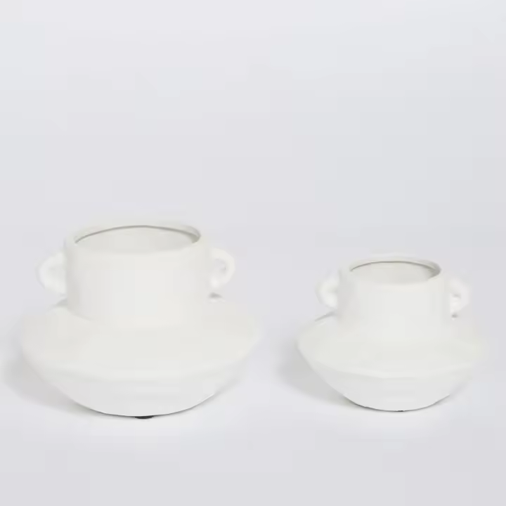 Wabi Home | Jarrón Mas de Arcilla Blanca - 1
