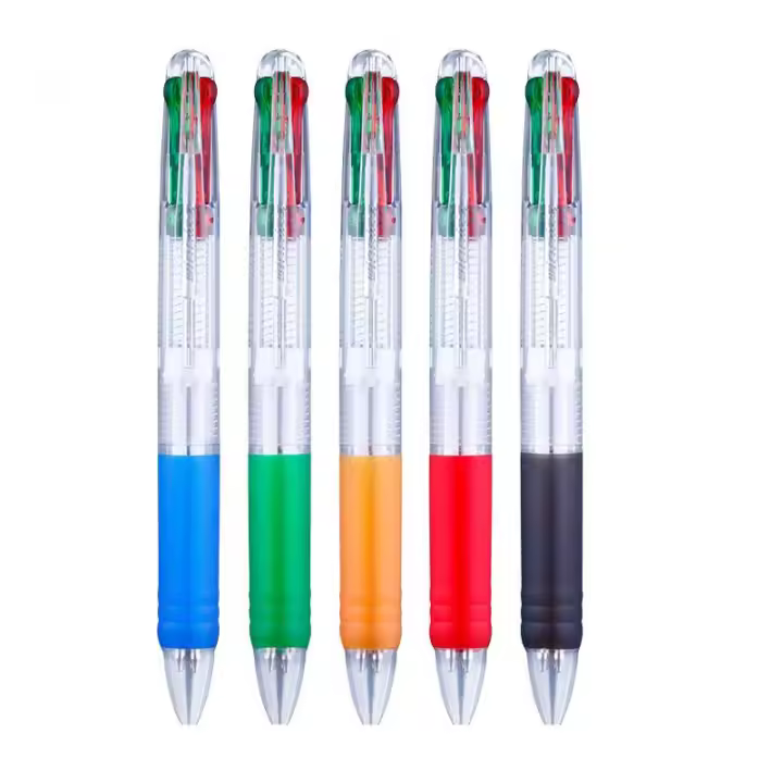 Set De 5 Bolígrafos Creativos Y Lindos En Colores Variados Plásticos Material Para Oficina Y Estudio Estilo Moderno - 1