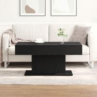 Mesa de Café vidaXL Negra Roble 96x50x45 cm Madera - details 3