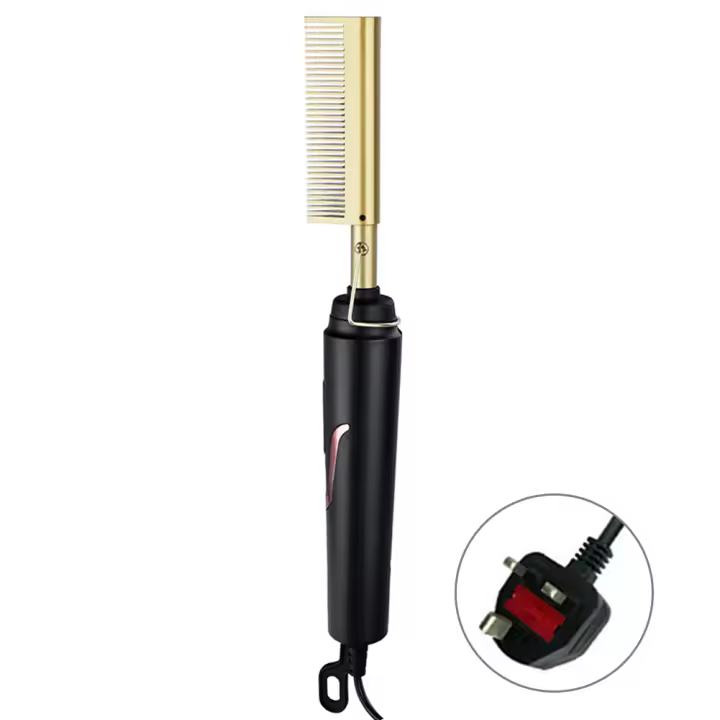 Mini Linterna Recargable Peine Adecuado Para El Día a Día Y Viajes Cepillo De Peluquería Eléctrico Con Rotación De 360 Grados Metal - 1