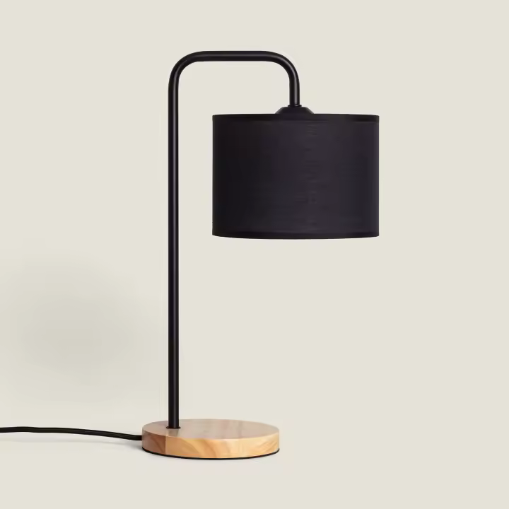 Lámpara de Mesa de Tela y Madera Jedali - 1