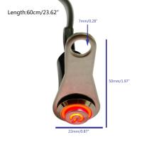 Luces De Manillar Para Motocicleta 12V LED Con Interruptor Antiniebla Impermeable Botón De Montaje Luz De Manillar ON-OFF - details 1