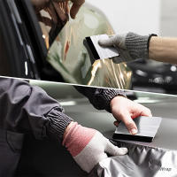 Squeegee De Vinilo Feltro Para Adhesivos De Ventanas Y Papel Tapiz Plástico Herramienta De Empaque Para Carros Tamaño 10x7.5cm - details 3
