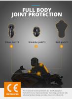 Inserción De Protección Para Chaqueta De Motocicleta CE Protector De Espalda Hombro Codo Rodilla Con Alta Elasticidad CR-11 Accesorios De Armadura Para Motociclista - details 1